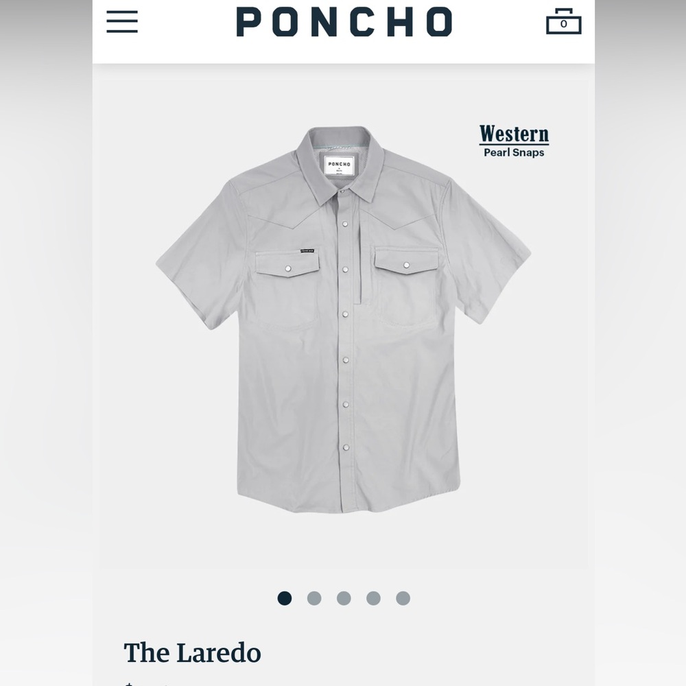 Gray Western Pearl Snap Shirt